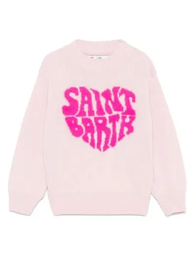 Mc2 Saint Barth Kids' Danya Sweater In Pink