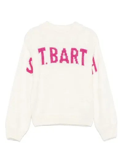 Mc2 Saint Barth Kids' Danya Sweater In White