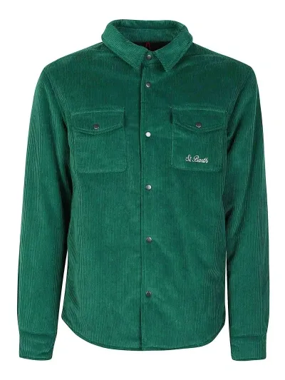 Mc2 Saint Barth Double-faced Overshirt In Green