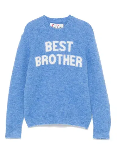 Mc2 Saint Barth Kids' Douglas Sweater In Blue