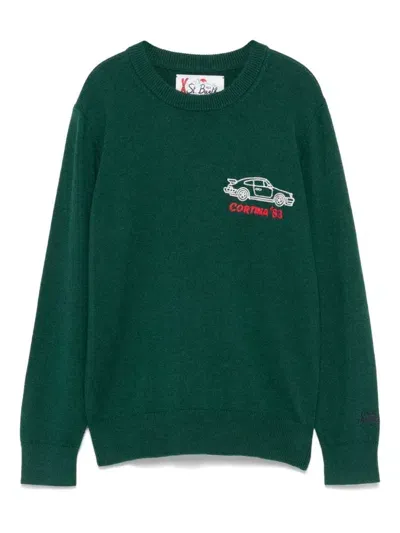 Mc2 Saint Barth Kids' Douglas Sweater In Green