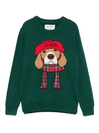 Mc2 Saint Barth Kids' Douglas Sweater In Green