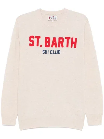 Mc2 Saint Barth Heron Sweater In Beige