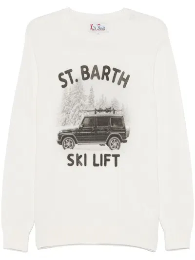 Mc2 Saint Barth Heron Sweater In Multicolor