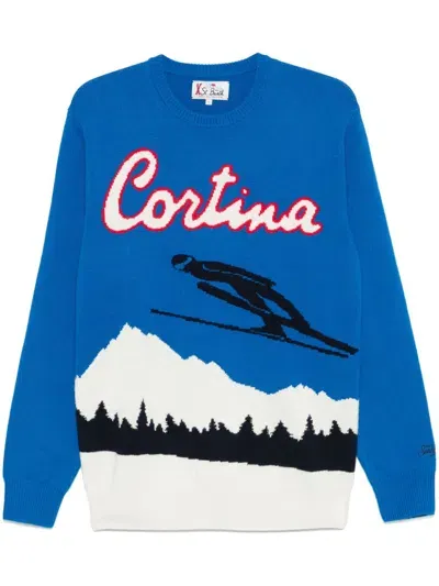 Mc2 Saint Barth Heron Sweater In Blue