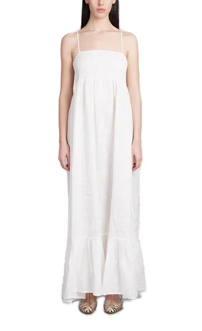 Mc2 Saint Barth Jemma Sleeveless Maxi Dress In White