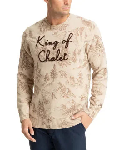 Mc2 Saint Barth King Of Chalet Sweater In Beige