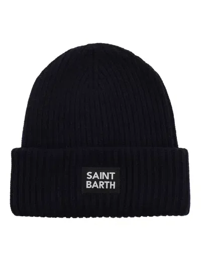 Mc2 Saint Barth Knitted Cap In Black