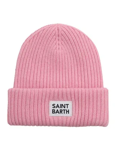 Mc2 Saint Barth Knitted Cap In Pink