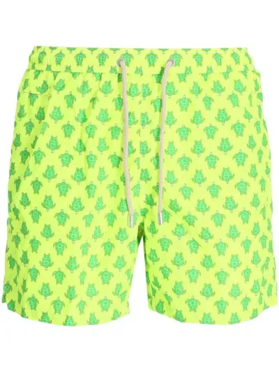 Mc2 Saint Barth Lighting Swim Shorts In Yellow