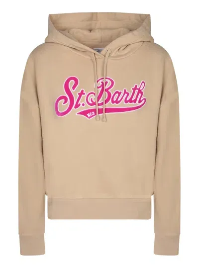 Mc2 Saint Barth Logo In Beige