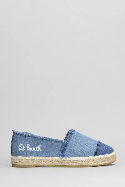 Mc2 Saint Barth Mogan Espadrilles In Blue Cotton In Blau