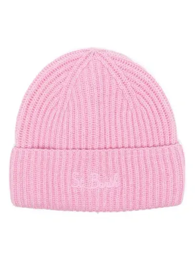 Mc2 Saint Barth Moss Beanie In Pink