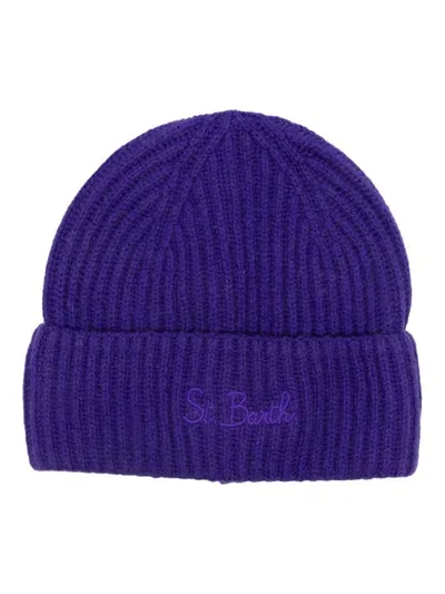 Mc2 Saint Barth Moss Beanie In Purple