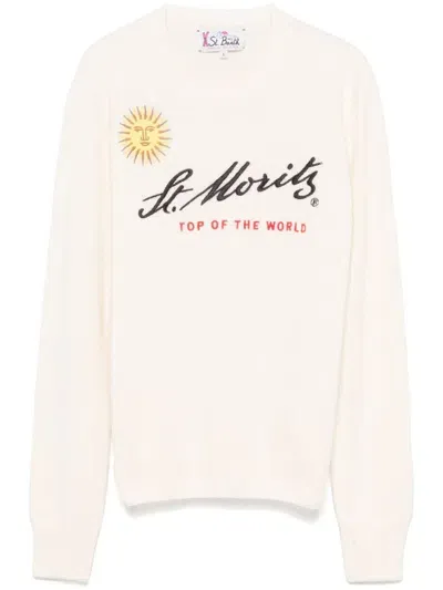 Mc2 Saint Barth New Queen Sweater In Light Yellow