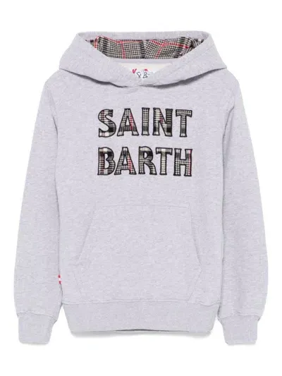 Mc2 Saint Barth Kids' Oliver Hoodie In Grey