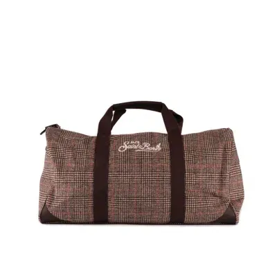 Mc2 Saint Barth Prince Of Wales Duffle Bag In Multicolor