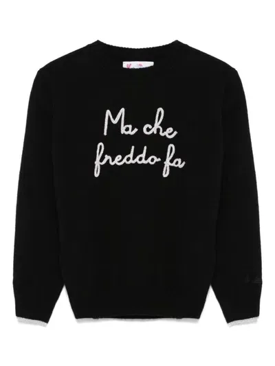 Mc2 Saint Barth Kids' Princess Sweater In Black