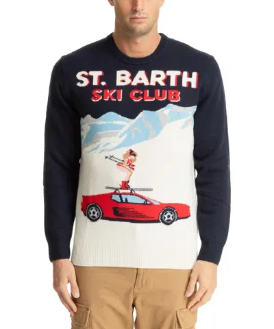 Mc2 Saint Barth Ski Club Sweater In Multicolour