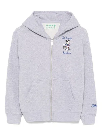 Mc2 Saint Barth Kids' Toronto Hoodie In Grey