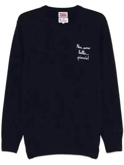 Mc2 Saint Barth Heron Sweater In Blue