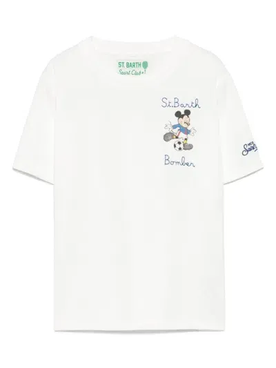 Mc2 Saint Barth Kids' X Disney Cameron T-shirt In White