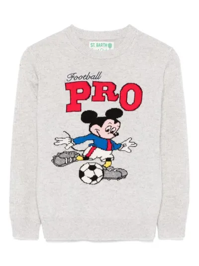 Mc2 Saint Barth Kids' X Disney Douglas Sweater In Grey