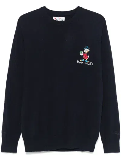 Mc2 Saint Barth X ©disney Heron Sweater In Blue