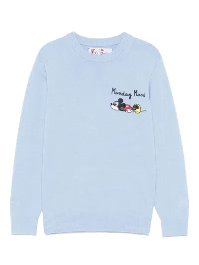 Mc2 Saint Barth Kids' X Disney Mickey Monday Sweater In Blue