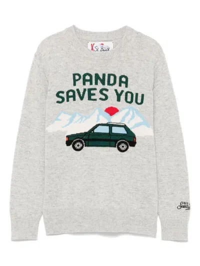 Mc2 Saint Barth Kids' X Fiat Douglas Sweater In Grey