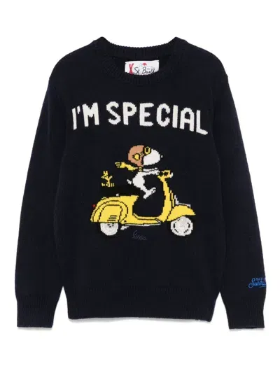 Mc2 Saint Barth Kids' X Peanuts Douglas Sweater In Blue