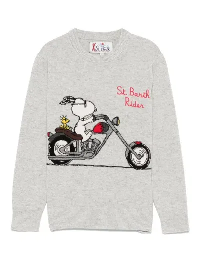 Mc2 Saint Barth Kids' X Peanuts Douglas Sweater In Gray