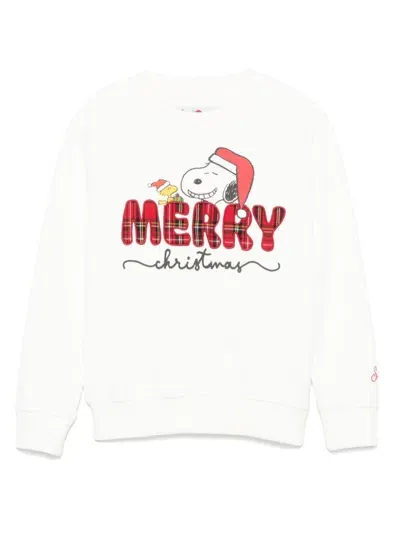 Mc2 Saint Barth Kids' X Peanuts™ Hutton Sweatshirt In White