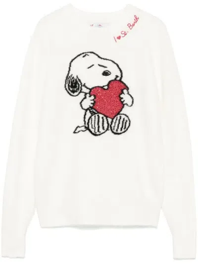 Mc2 Saint Barth X Peanuts™ New Queen Sweater In 白色