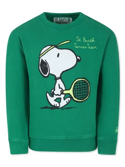 Mc2 Saint Barth Kids' X Snoopy Peanuts Sweatshirt In Green