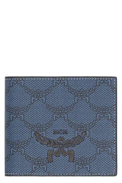 Mcm Himmel Bi-fold Wallet In Blue