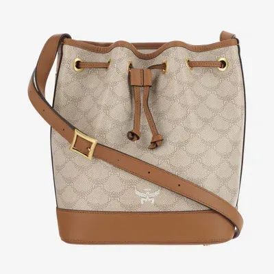 Mcm Laurel Shoulder Bag In Ss24 Oatmeal