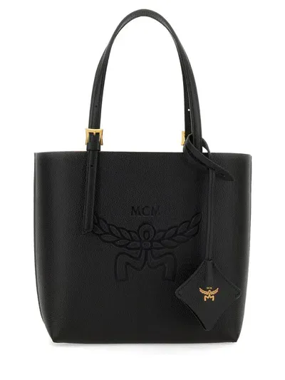 Mcm Himmel Mini Shoulder Bag In Black