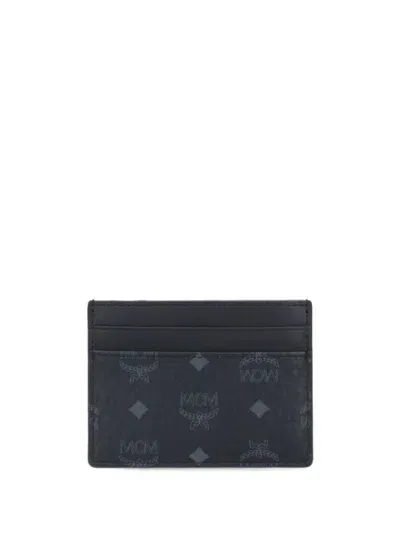 Mcm Monogram-print Wallet In 黑色