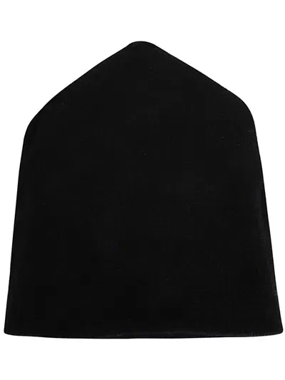 Md75 Beanie Hat Embroidered Cashmere Accessories In Black