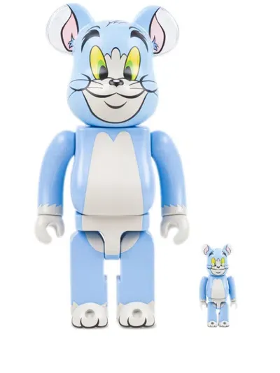 Medicom Toy X Tom And Jerry "tom" Be@rbrick 100% And 400% Figure Set In Blue