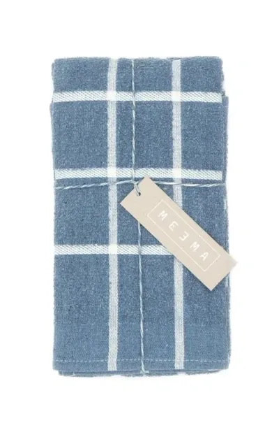 Meema Terry Kitchen Towels Set Of 4 In Blue