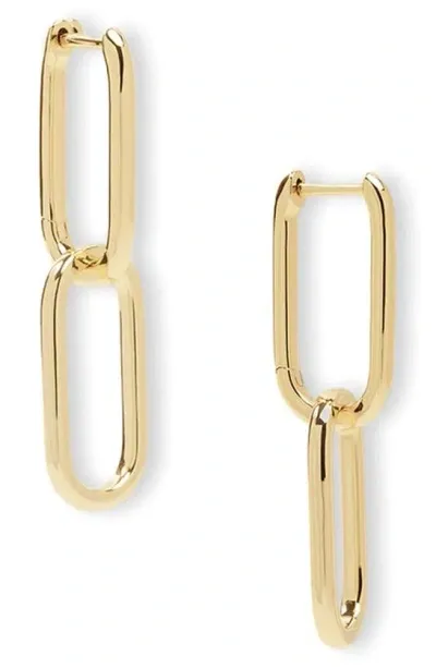 Melinda Maria Carrie Chain Convertible Drop Hoop Earrings In Gold