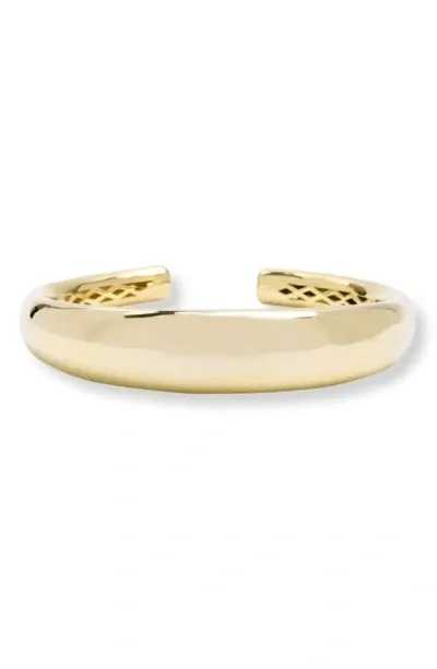 Melinda Maria She's So Smooth Tube Cuff Bracelet In Gold