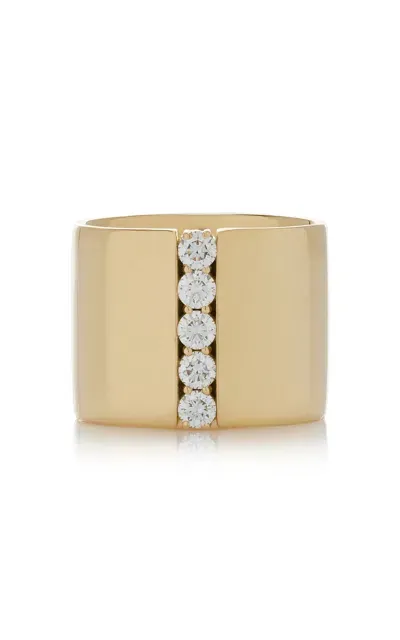 Melissa Kaye 18k Yellow Gold Honey Cigar Band Ring