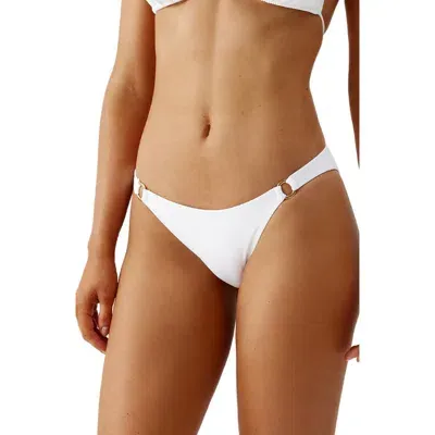 Melissa Odabash Caracas Ring Bikini Bottoms In White