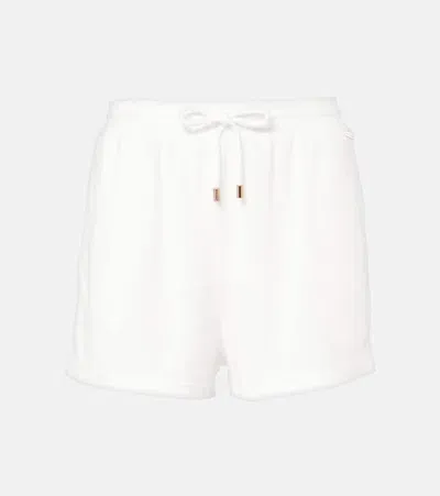 Melissa Odabash Laura Cotton-blend Shorts In White