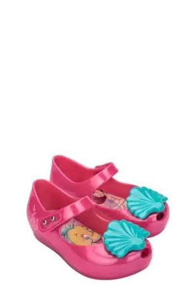 Melissa Kids'  X Disney® The Little Mermaid Ultragirl Ii Mary Jane In Pink/blue