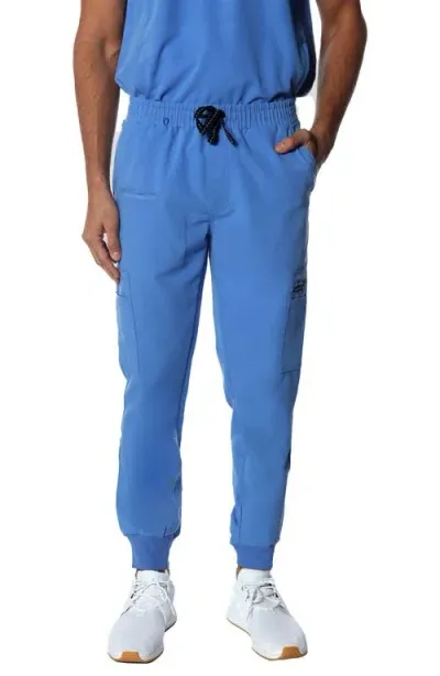 Members Only London Jogger Scrub Pants In Ceil Blue