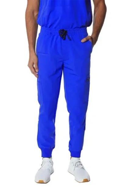 Members Only London Jogger Scrub Pants In Royal Blue